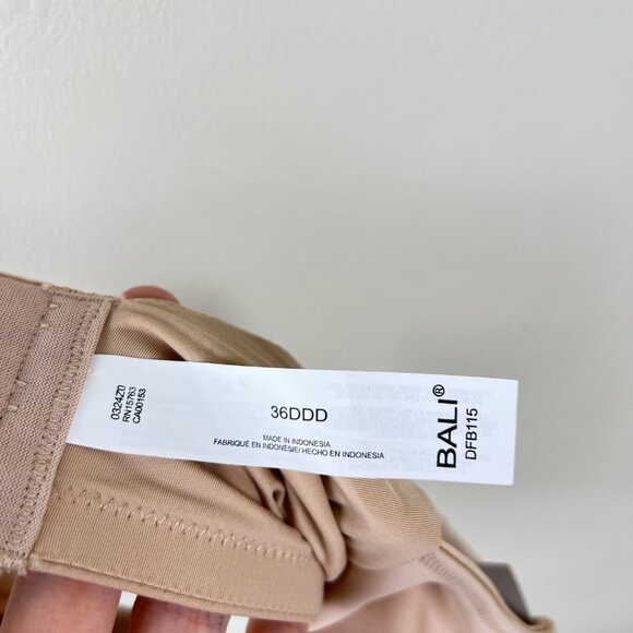 Bali Smooth Beige Underwire Bra - Picture 6 of 7